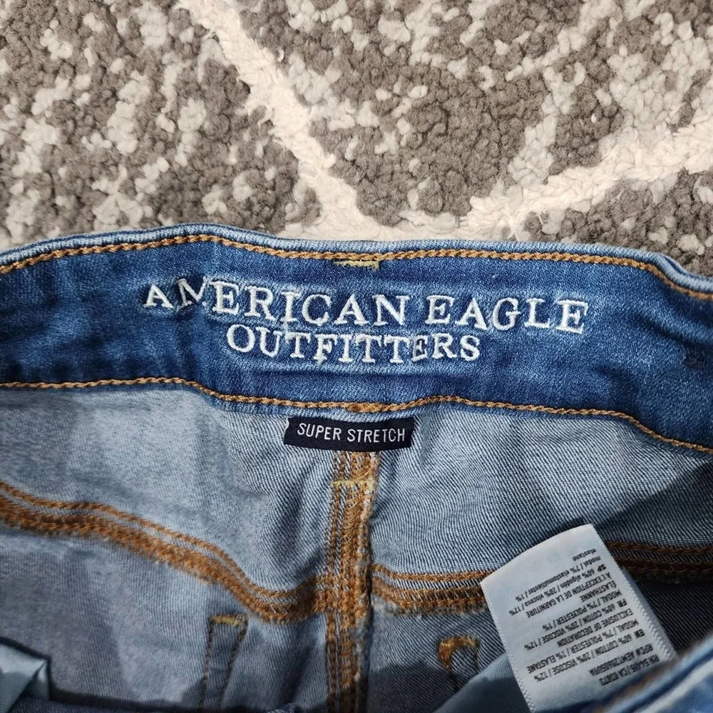 American eagle women's size 0 hi rise shortie shorts - Picture 3 of 5